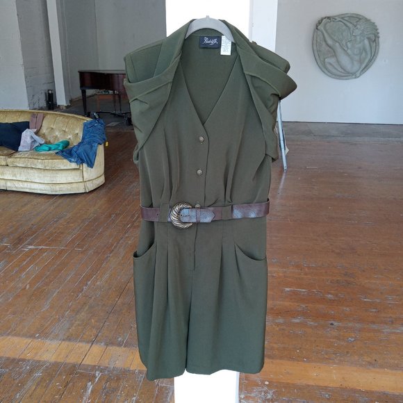 Radcliffe Olive green 3 piece looking romper - Picture 3 of 9